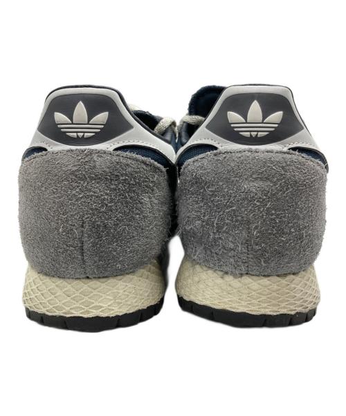 adidas（アディダス）adidas (アディダス) NEW YORK スニーカー グレー×ネイビー サイズ:91/2の古着・服飾アイテム