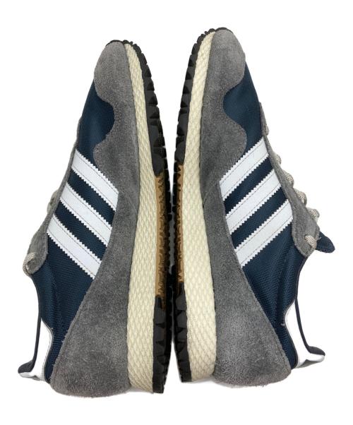 adidas（アディダス）adidas (アディダス) NEW YORK スニーカー グレー×ネイビー サイズ:91/2の古着・服飾アイテム