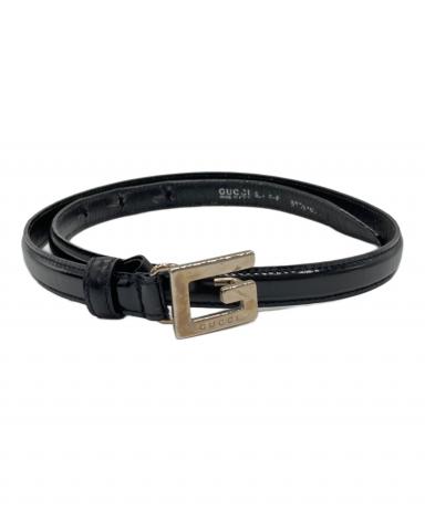 中古・古着通販】GUCCI (グッチ) Gバックルエナメルレザーベルト