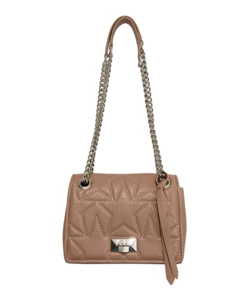 JIMMY CHOO（ジミーチュウ）JIMMY CHOO (ジミーチュウ) HELIA SHOULDER BAG/S ピンクの古着・服飾アイテム