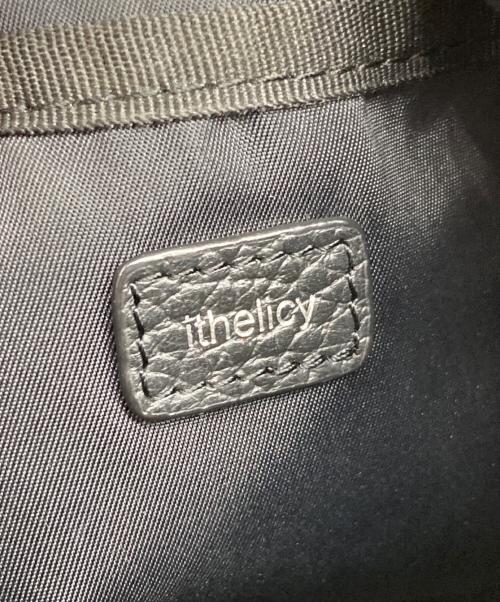 ithelicy（イザリシー）ithelicy (イザリシー) COWLEY シュリンクレザー 巾着バッグ ブラック×ブラウンの古着・服飾アイテム