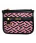 VERSACE（ヴェルサーチェ）の古着「ラ グレカ シグネチャー モジュラーポーチ」｜ピンク×ブラック