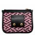VERSACE (ヴェルサーチェ) ラ グレカ シグネチャー モジュラーポーチ ピンク×ブラック：9000円