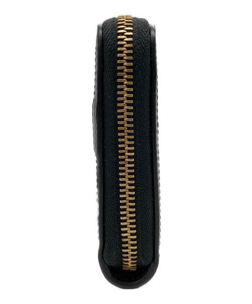 VERSACE（ヴェルサーチェ）VERSACE (ヴェルサーチェ) ラ・グレカ シグネチャー 長財布 ピンク×ブラックの古着・服飾アイテム