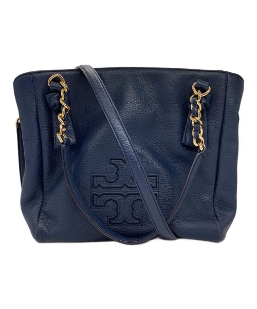TORY BURCH（トリーバーチ）TORY BURCH (トリーバーチ) 2WAYバッグ ネイビーの古着・服飾アイテム