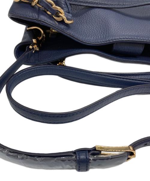 TORY BURCH（トリーバーチ）TORY BURCH (トリーバーチ) 2WAYバッグ ネイビーの古着・服飾アイテム