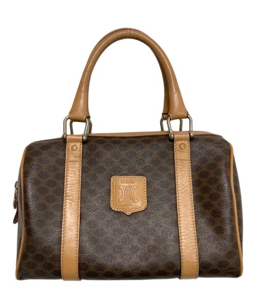 CELINE（セリーヌ）CELINE (セリーヌ) マカダム柄 ボストン ハンドバッグ ブラウンの古着・服飾アイテム