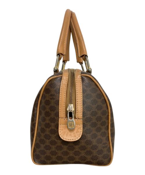 CELINE（セリーヌ）CELINE (セリーヌ) マカダム柄 ボストン ハンドバッグ ブラウンの古着・服飾アイテム