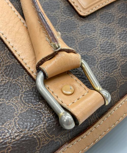 CELINE（セリーヌ）CELINE (セリーヌ) マカダム柄 ボストン ハンドバッグ ブラウンの古着・服飾アイテム
