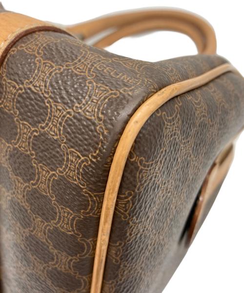 CELINE（セリーヌ）CELINE (セリーヌ) マカダム柄 ボストン ハンドバッグ ブラウンの古着・服飾アイテム