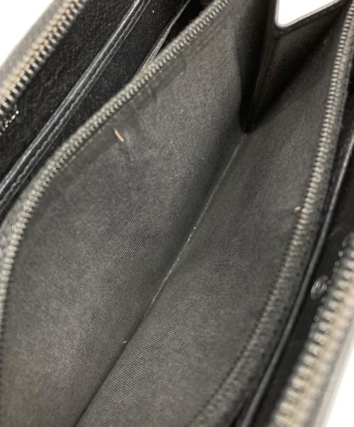 CHANEL（シャネル）CHANEL (シャネル) カメリア ラウンドファスナー長財布 ブラックの古着・服飾アイテム