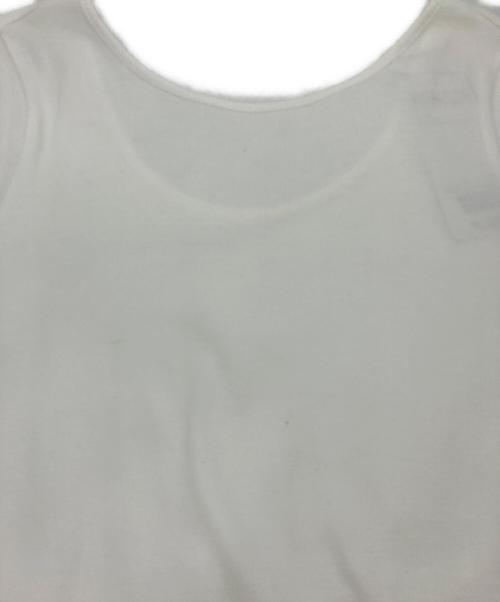 Demi-Luxe Beams（デミルクス ビームス）Demi-Luxe Beams (デミルクス ビームス) バルーン コンビ ワンピース ホワイト×ライトグレー サイズ:36 未使用品の古着・服飾アイテム