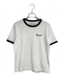 COACH（コーチ）の古着「リンガーTシャツ」｜ホワイト×ブラック
