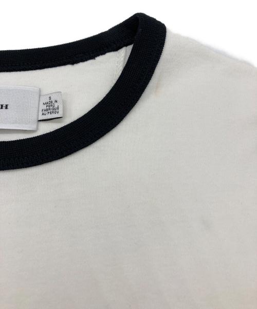 COACH（コーチ）COACH (コーチ) リンガーTシャツ ホワイト×ブラック サイズ:Sの古着・服飾アイテム