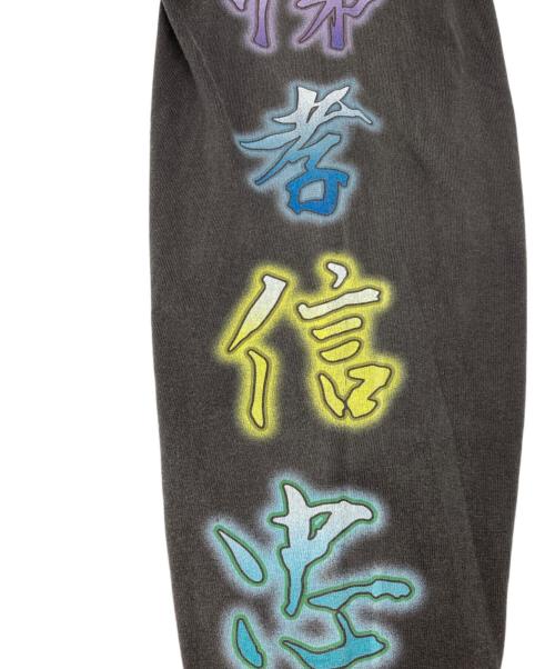 mononoke・made（モノノケ・メイド）mononoke・made (モノノケ・メイド) モノノケ・メイド L/S T-SHIRT SUPERFLAT グレー サイズ:Lの古着・服飾アイテム