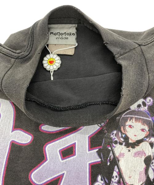 mononoke・made（モノノケ・メイド）mononoke・made (モノノケ・メイド) モノノケ・メイド S/S T-SHIRT 悌 グレー サイズ:Sの古着・服飾アイテム
