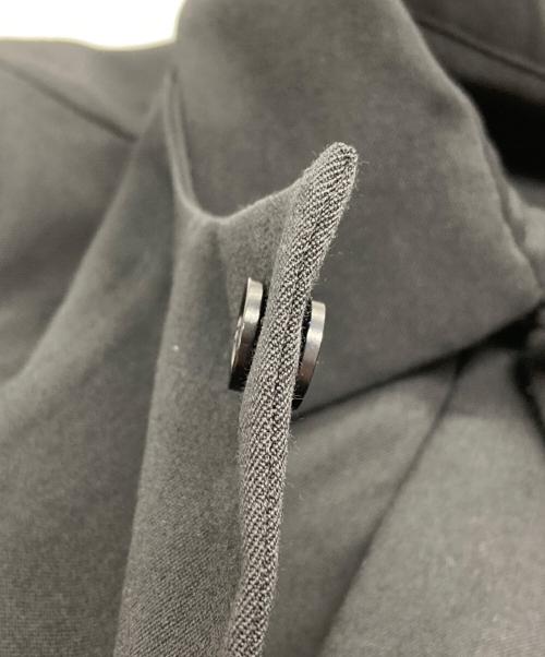 Y's（ワイズ）Y's (ワイズ) レイヤードデザイン ウールシャツワンピース ブラック サイズ:2の古着・服飾アイテム