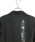 中古・古着 Yohji Yamamoto FEMME (ヨウジヤマモトファム) 17SS 朝倉優佳 ペイント ペイント加工 リネンコットン アシンメトリーコート ブラック サイズ:2：50000円