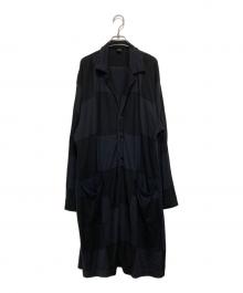 Y's（ワイズ）の古着「ブロックチェックコート」｜ブラック