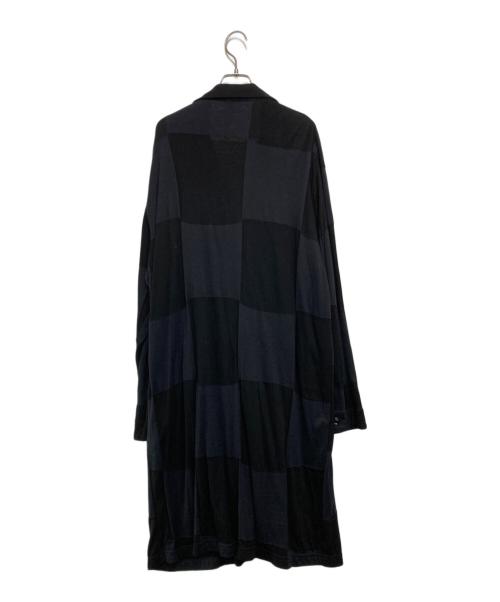 Y's（ワイズ）Y's (ワイズ) ブロックチェックコート ブラック サイズ:2の古着・服飾アイテム
