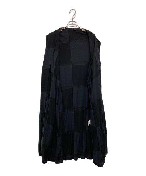 Y's（ワイズ）Y's (ワイズ) ブロックチェックコート ブラック サイズ:2の古着・服飾アイテム