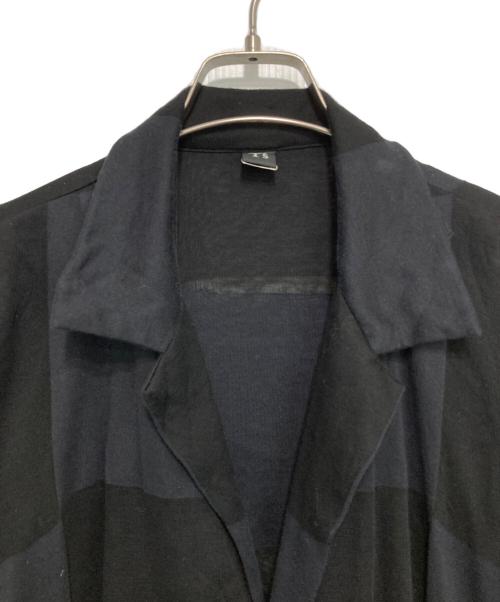 Y's（ワイズ）Y's (ワイズ) ブロックチェックコート ブラック サイズ:2の古着・服飾アイテム