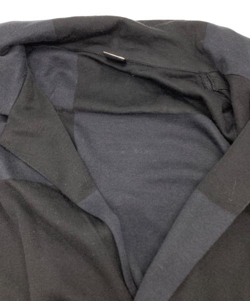 Y's（ワイズ）Y's (ワイズ) ブロックチェックコート ブラック サイズ:2の古着・服飾アイテム