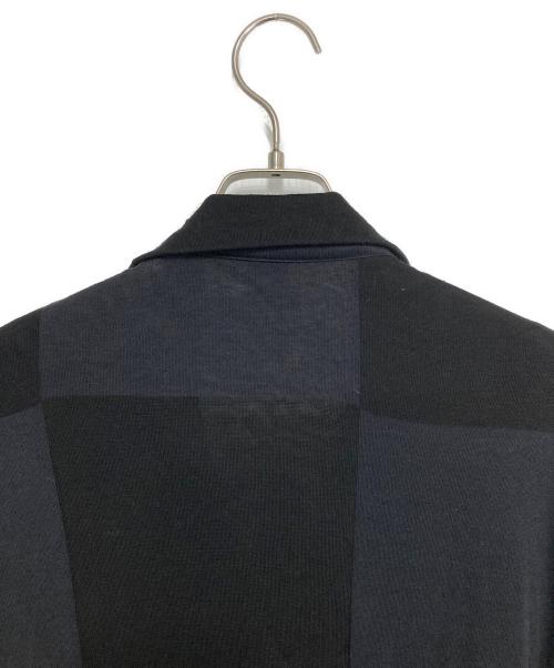 Y's（ワイズ）Y's (ワイズ) ブロックチェックコート ブラック サイズ:2の古着・服飾アイテム