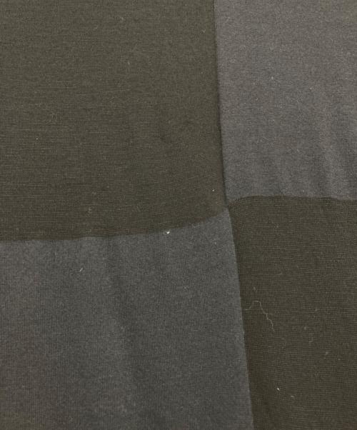 Y's（ワイズ）Y's (ワイズ) ブロックチェックコート ブラック サイズ:2の古着・服飾アイテム