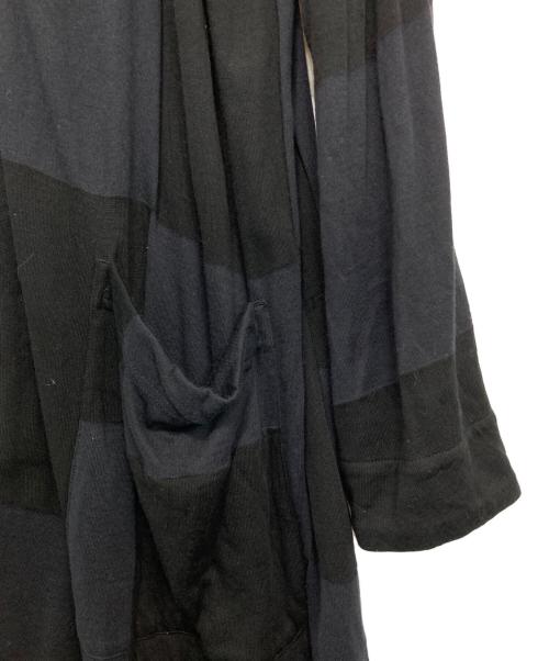 Y's（ワイズ）Y's (ワイズ) ブロックチェックコート ブラック サイズ:2の古着・服飾アイテム
