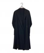 Yohji Yamamoto FEMMEヨウジヤマモトファム）の古着「07SS 変形メッシュウールコート」｜ブラック