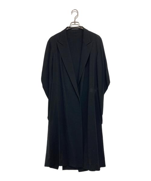 Yohji Yamamoto FEMME（ヨウジヤマモトファム）Yohji Yamamoto FEMME (ヨウジヤマモトファム) 07SS 変形メッシュウールコート ブラック サイズ:2の古着・服飾アイテム