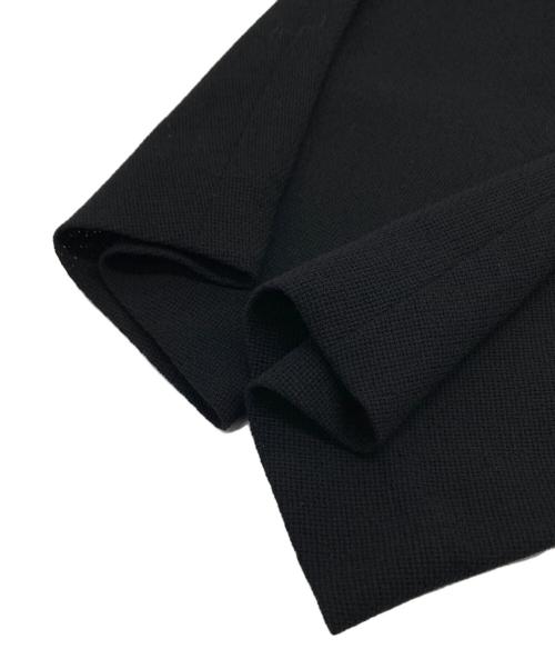 Yohji Yamamoto FEMME（ヨウジヤマモトファム）Yohji Yamamoto FEMME (ヨウジヤマモトファム) 07SS 変形メッシュウールコート ブラック サイズ:2の古着・服飾アイテム