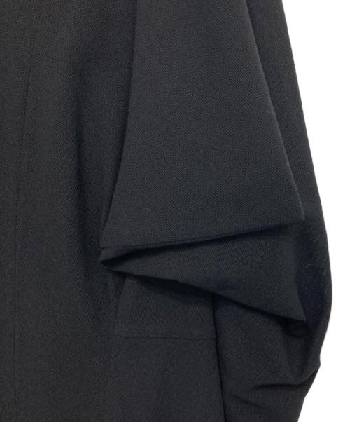 Yohji Yamamoto FEMME（ヨウジヤマモトファム）Yohji Yamamoto FEMME (ヨウジヤマモトファム) 07SS 変形メッシュウールコート ブラック サイズ:2の古着・服飾アイテム