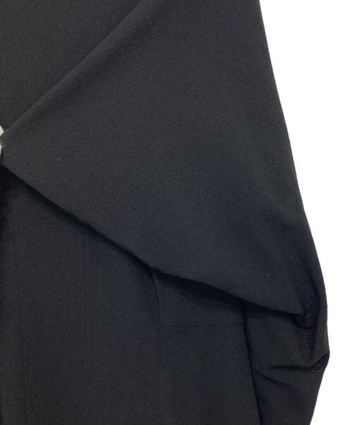 Yohji Yamamoto FEMME（ヨウジヤマモトファム）Yohji Yamamoto FEMME (ヨウジヤマモトファム) 07SS 変形メッシュウールコート ブラック サイズ:2の古着・服飾アイテム