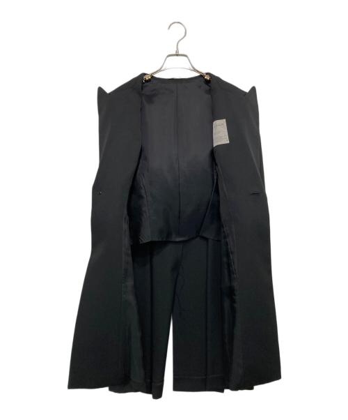 Yohji Yamamoto FEMME（ヨウジヤマモトファム）Yohji Yamamoto FEMME (ヨウジヤマモトファム) 07AW カットオフデザイン ウールチェスターコート ブラック サイズ:2の古着・服飾アイテム