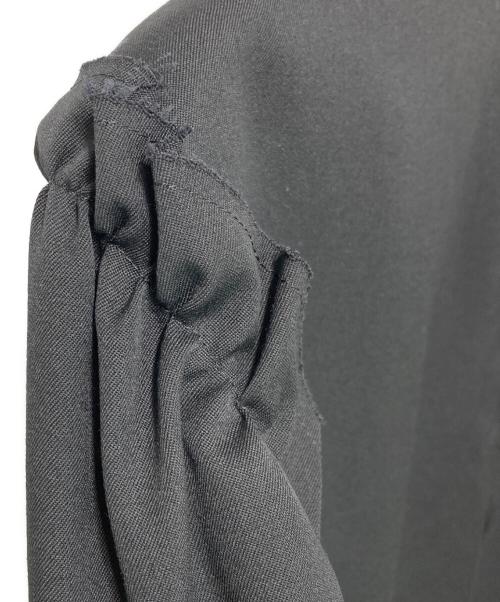 Yohji Yamamoto FEMME（ヨウジヤマモトファム）Yohji Yamamoto FEMME (ヨウジヤマモトファム) 07AW カットオフデザイン ウールチェスターコート ブラック サイズ:2の古着・服飾アイテム