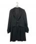 Yohji Yamamoto FEMME（ヨウジヤマモトファム）の古着「07AW カットオフデザイン ウールチェスターコート」｜ブラック