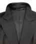中古・古着 Yohji Yamamoto FEMME (ヨウジヤマモトファム) 07AW カットオフデザイン ウールチェスターコート ブラック サイズ:2：45000円