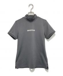 BRIEFING（ブリーフィング）の古着「モックネック半袖Tシャツ」｜グレー