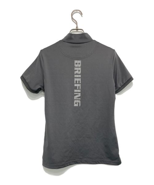 BRIEFING（ブリーフィング）BRIEFING (ブリーフィング) モックネック半袖Tシャツ グレー サイズ:Sの古着・服飾アイテム