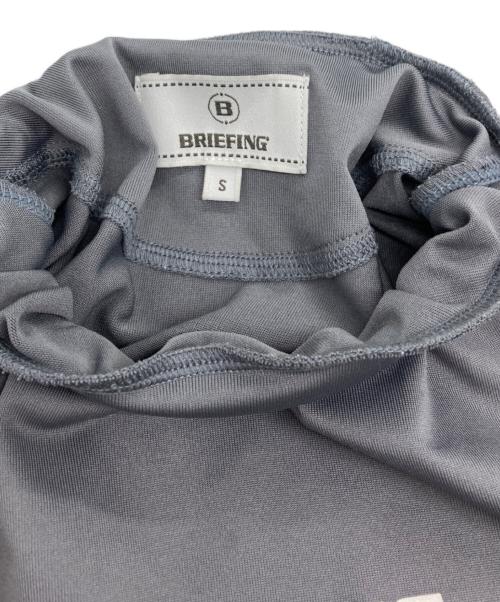 BRIEFING（ブリーフィング）BRIEFING (ブリーフィング) モックネック半袖Tシャツ グレー サイズ:Sの古着・服飾アイテム