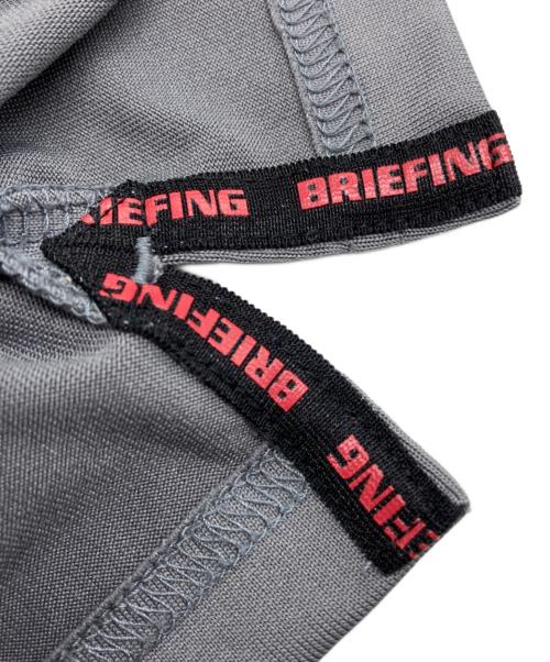 BRIEFING（ブリーフィング）BRIEFING (ブリーフィング) モックネック半袖Tシャツ グレー サイズ:Sの古着・服飾アイテム