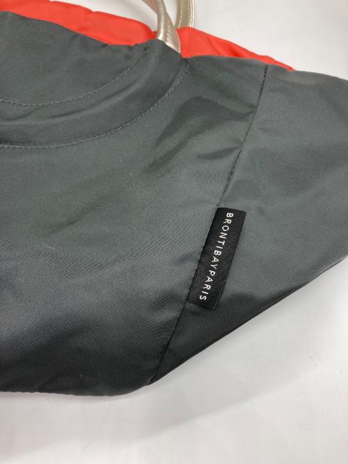 BRONTIBAYPARIS（ブロンティベイパリス）brontibayparis (ブロンティベイパリス) ジターノ ナイロン 2WAYバッグ グレー×シルバーの古着・服飾アイテム