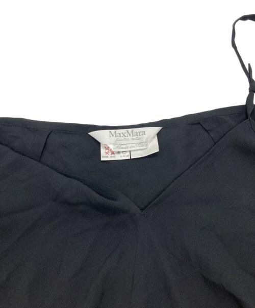 MaxMara（マックスマーラ）MaxMara (マックスマーラ) シルクキャミソールワンピース ブラック サイズ:42の古着・服飾アイテム