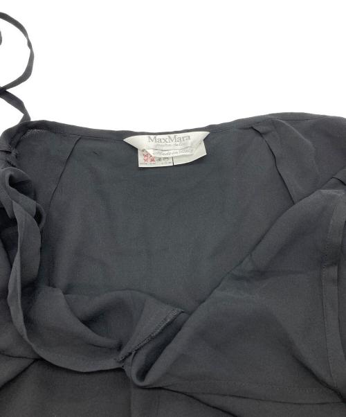 MaxMara（マックスマーラ）MaxMara (マックスマーラ) シルクキャミソールワンピース ブラック サイズ:42の古着・服飾アイテム