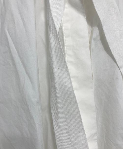 MM6 Maison Margiela（エムエムシックスメゾンマルジェラ）MM6 Maison Margiela (エムエムシックスメゾンマルジェラ) スキッパーシャツワンピース ホワイト サイズ:40の古着・服飾アイテム