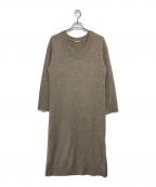 EVERYDAY I LIKE.エヴリデイ アイ ライク）の古着「Boucle ニット ドレス」｜ブラウン