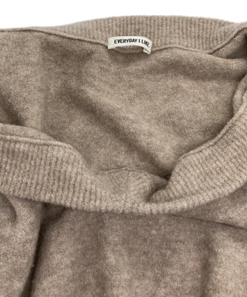 EVERYDAY I LIKE.（エヴリデイ アイ ライク）EVERYDAY I LIKE. (エヴリデイ アイ ライク) Boucle ニット ドレス ブラウン サイズ:-の古着・服飾アイテム