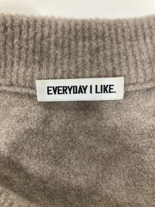 EVERYDAY I LIKE.（エヴリデイ アイ ライク）EVERYDAY I LIKE. (エヴリデイ アイ ライク) Boucle ニット ドレス ブラウン サイズ:-の古着・服飾アイテム
